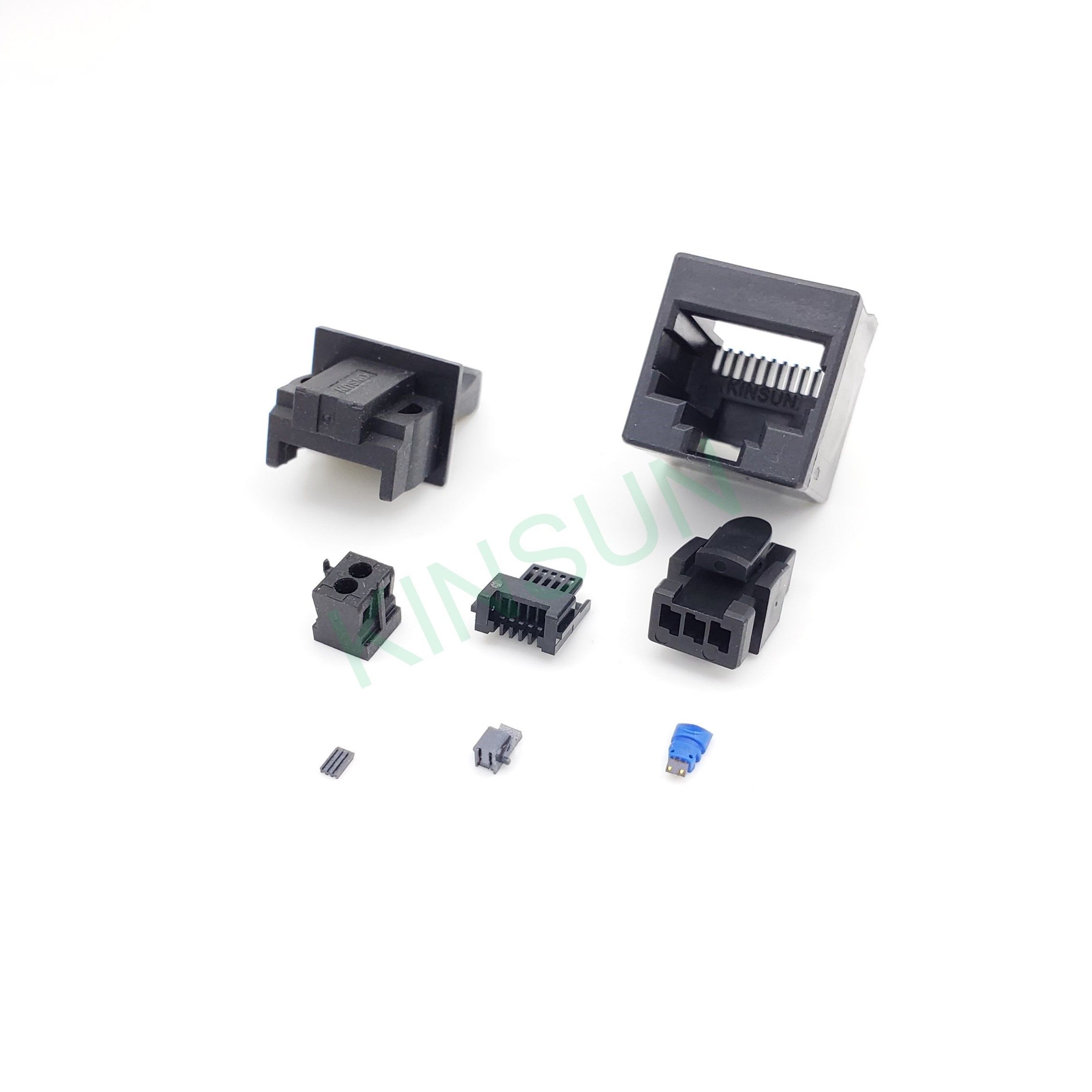 Kinsun offers custom plastic injection parts with the excellent quality and fast development time. The size of the components can be as small as the size of a grand of milled rice.